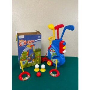 Toddler Golf Set, Upgraded Kids Golf Cart with Unique Shoulder Strap Design